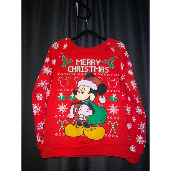 Ugly Christmas Sweater Xmas Size Medium Disney Mickey - Picture 1 of 3